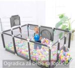 Ogradica za bebe (plava ili siva) - Slika 2