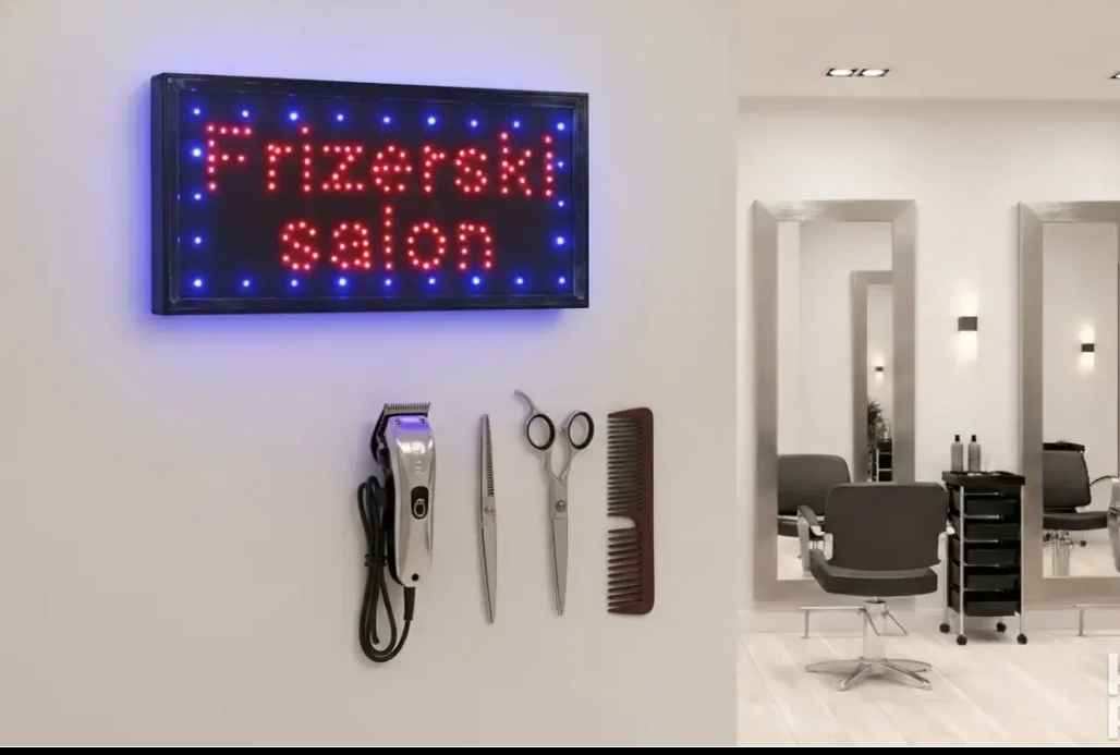 1000196106-11zon Led reklama frizerski salon - Slika 1