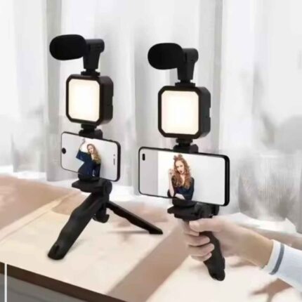 Set za snimanje i slikanje sa mikrofonom i led svetlom – Set za snimanje i slikanje sa mikrofonom i led svetlom