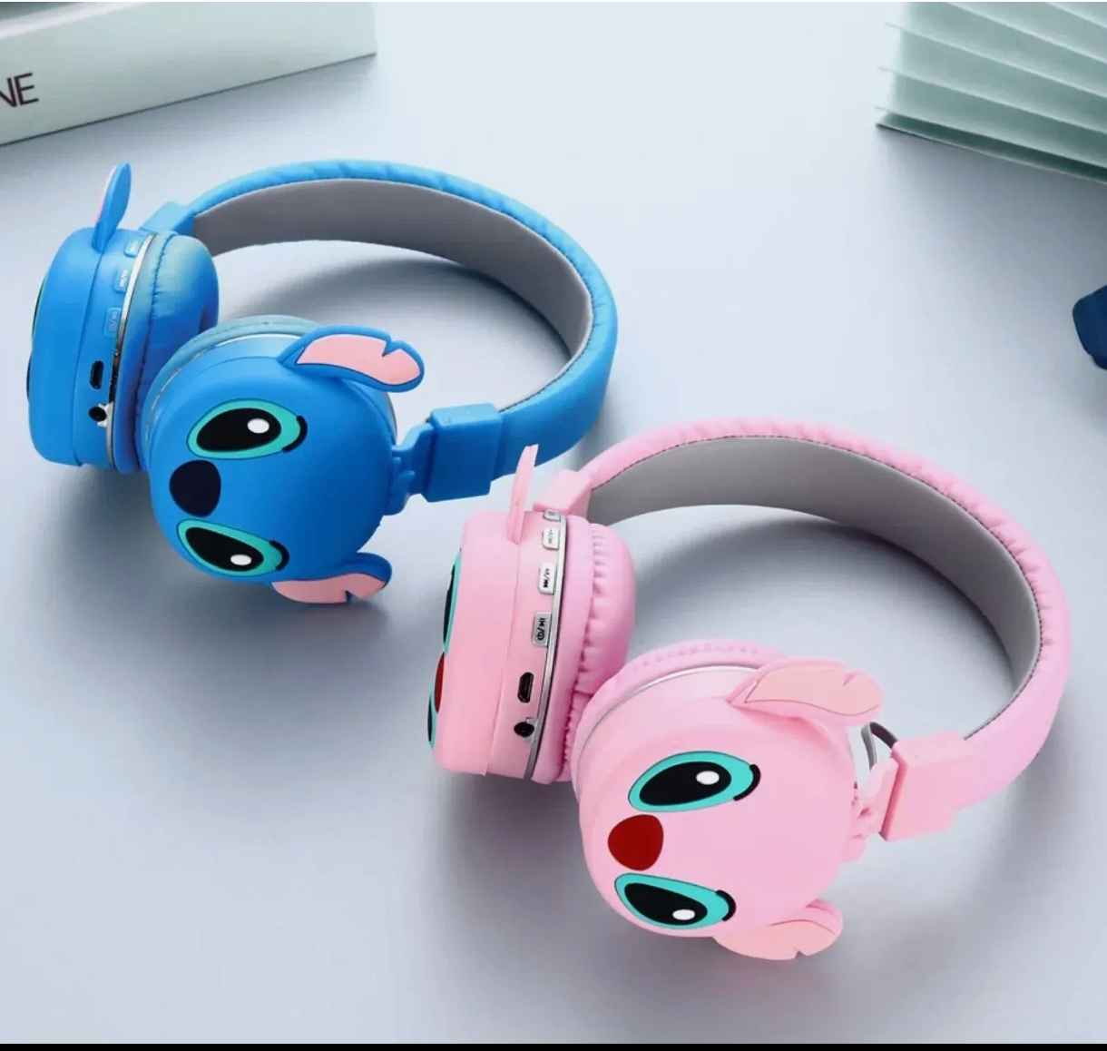1000197164-11zon Stitch bluetooth slusalice za decu blutut - Slika 1