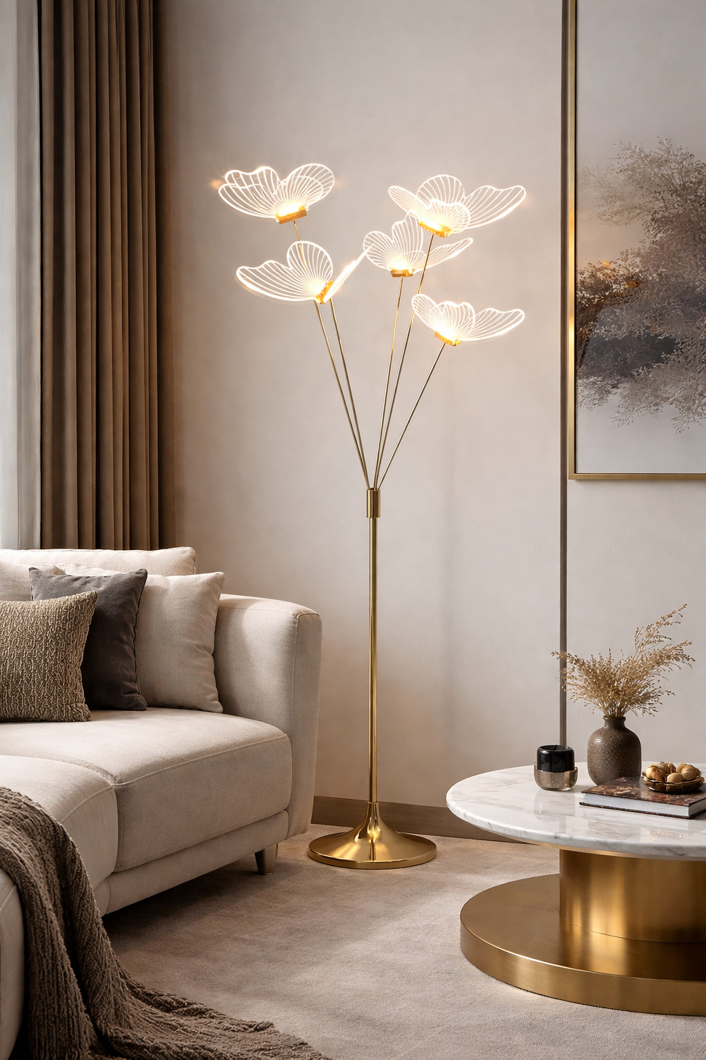file-0000000061e8720a8d5bafd1e0bd3e3c Dekorativna led lampa leptir - Slika 1