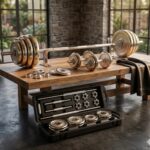 Podesivi Tegovi i Bučice 50kg sa Šipkom za Bench