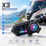 X3 Moto Komunikator za Kacigu – Bluetooth Slušalice sa Mikrofonom